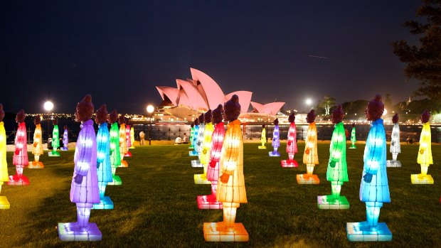 Photo opportunity: Lanterns of the Terracotta Warriors at Dawes Point doesn't sustain much discussion.