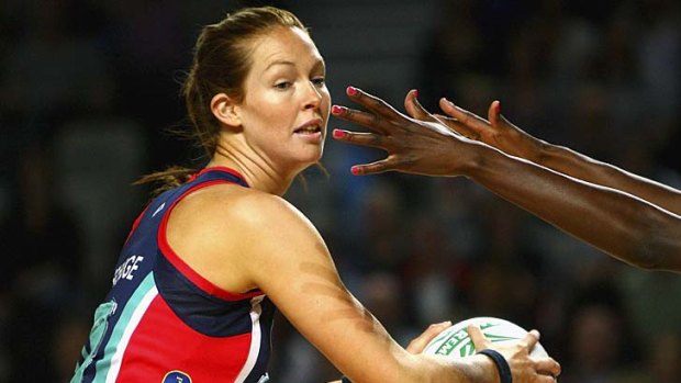 Out of the hoop: Vixens' shooter Kate Beveridge failed to impose herself against the Swifts.