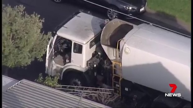 A garbage collector is "distressed" after finding a body in his garbage truck.