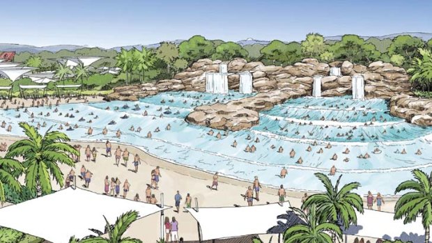 "The best water park in the world" ... an artist's impression of a proposed Wet'n'Wild pool.