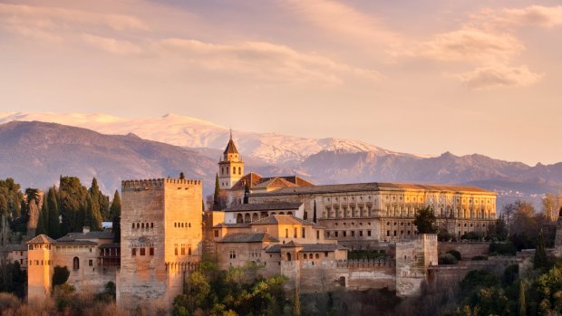 The Alhambra in Granada, southern Spain. 