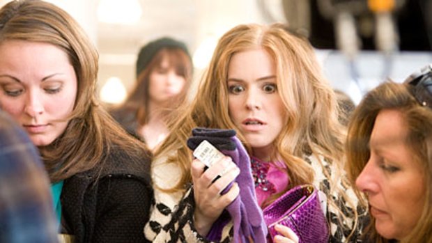 Isla Fisher in the film <i>Confessions of a Shopaholic</i>.