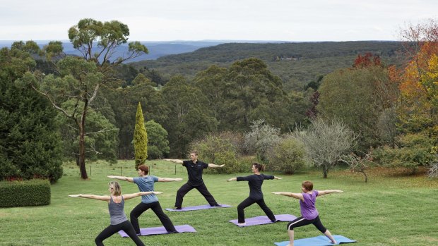Lean in: Yoga with a view at Solar Springs Retreat in NSW's Southern Highlands.