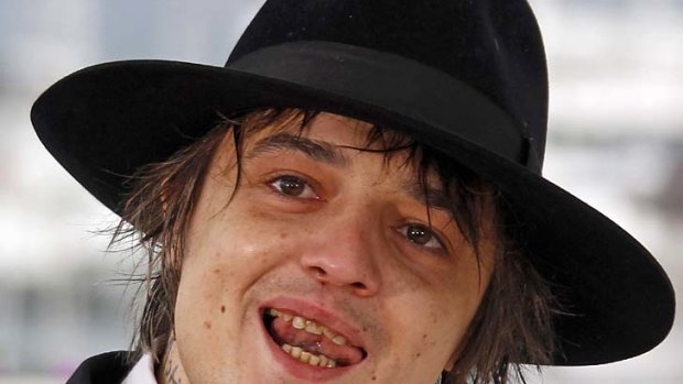 Pete Doherty poses during a photocall for the film Confession of a Child of the Century at the 65th Cannes Film Festival.