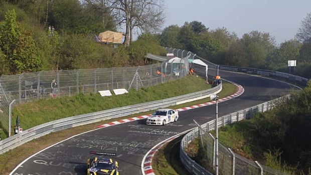 Nurburgring Nordschleife in the Eifel mountains of Germany.