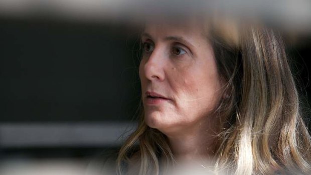 Kathy Jackson arrives at court to give evidence in the case against former federal MP Craig Thomson.