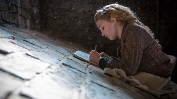Sophie Nelisse in <i>The Book Thief</i>.