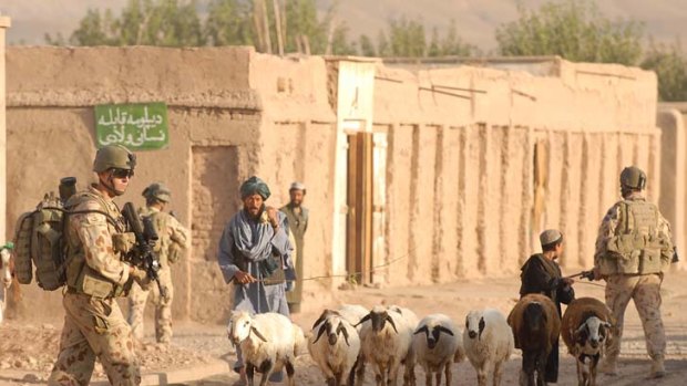 Banned ... Australian soldiers have stopped sending captured Afghanis to local prisons.