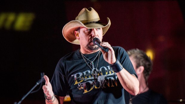 Country singer Jason Aldean was on stage when the shooting began.