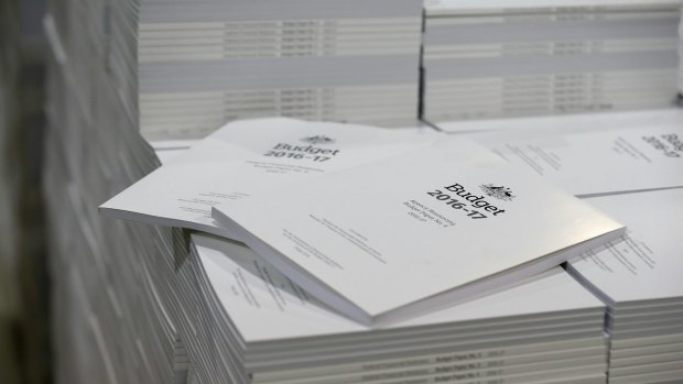 Closely guarded. The Treasurer's budget papers.