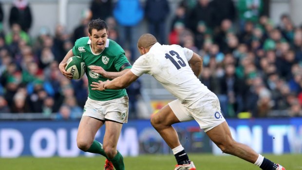 Contenders: Ireland's Jonathan Sexton, left, delivered a masterclass against England in Dublin.