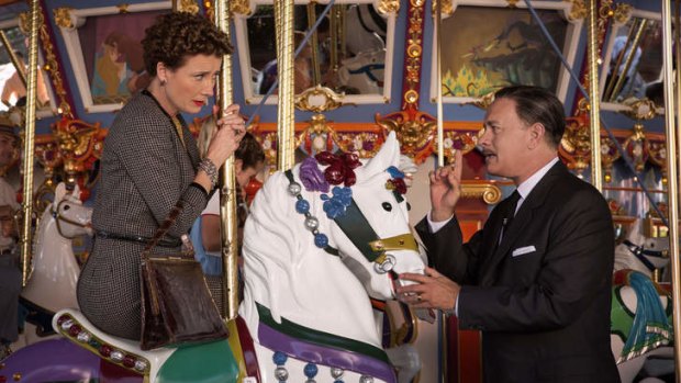 Emma Thompson and Tom Hanks in <i>Saving Mr. Banks</i>.