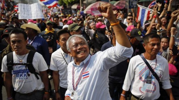 No compromise: Protest leader Suthep Thaugsuban has rejected the government's election on Sunday.
