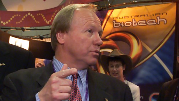 Peter Beattie at a San Diego, California trade conference.