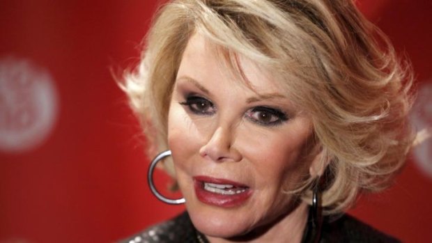 One smart lady: Acerbic comedian Joan Rivers would surely have a barbed quip for her many bereft fans.