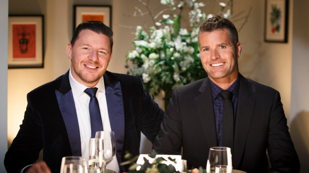 Manu Feildel with fellow <I>My Kitchen Rules</I> judge Pete Evans. 