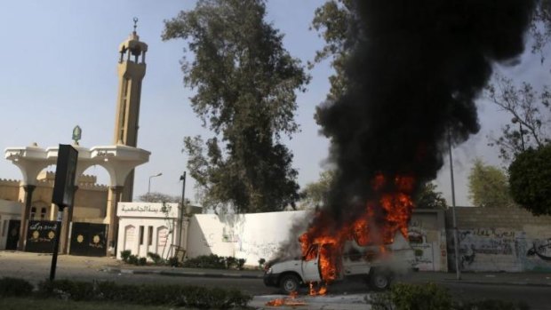 One student was killed in clashes with police at the Islamic Al-Azhar University in Cairo.