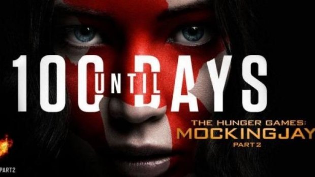 The offending poster for <i>The Hunger Games - Mockingjay: Part Two</i>.