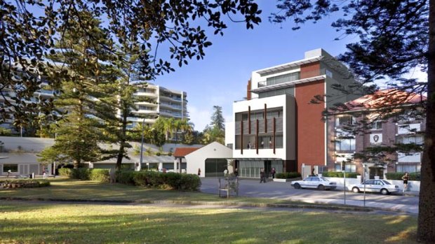 Sea change ... the Manly Civic Club redevelopment at 2 West Esplanade will provide commercial strata suites.