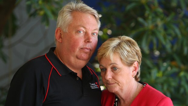 Bruce and Denise Morcombe may not be able to sit in on committal proceedings in Brisbane today.
