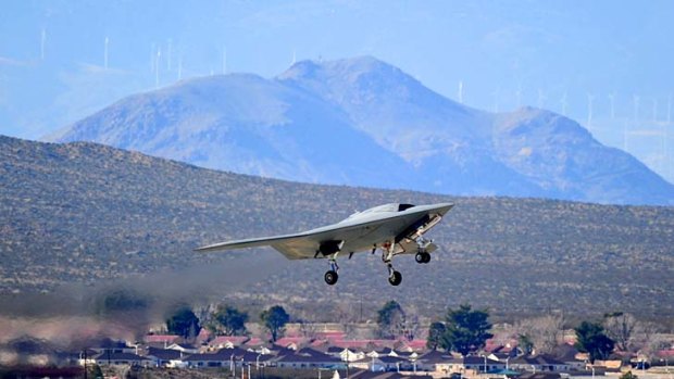 The X47B is a plane-sized drone able to take off and land on aircraft carriers without a pilot.
