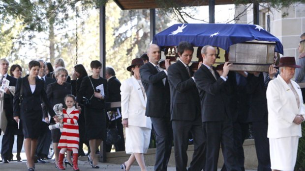 The funeral of Craig Senger in Canberra.