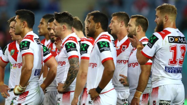 Slowing down: The Dragons have lost five of their last seven NRL games.