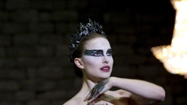 Hello darkness, my new friend ... Portman practised ballet eight hours a day for a year before filming <i>Black Swan</i>, in which she plays an ambitious ballerina who must get in touch with her dark side.
