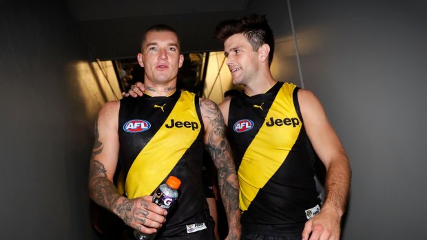 One of the talking points of the season will be where Dustin Martin will be next season. 