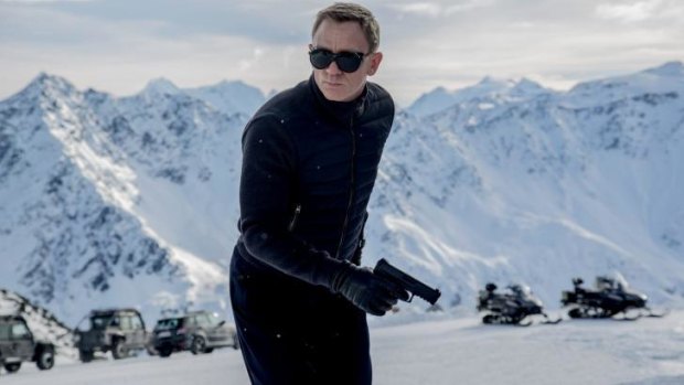Daniel Craig as James Bond in the first official publicity image from <i>Spectre</i>.