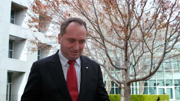 "If there is a whole Coalition push for a conscience vote there won't be a problem for us" ... Barnaby Joyce.