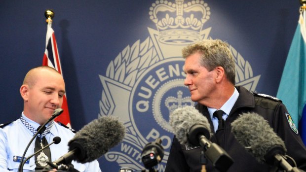 Sergeant Gary Hamrey and Senior Constable Steven Cook speak to media after his shooter, Robert George Speedy, was convicted of attempted murder.
