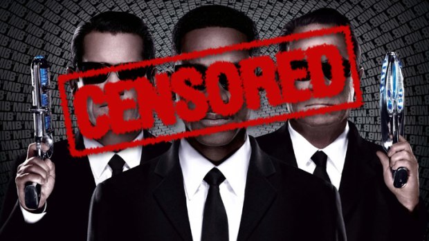 Men in Blackout ... China's censors have clamped down on the blockbuster Hollywood film.