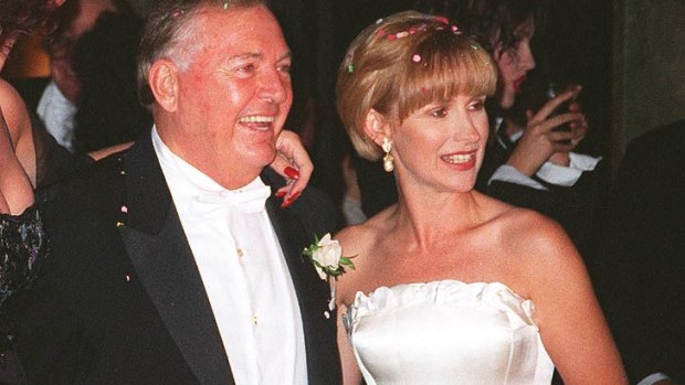 Alan Bond and Diana Bliss captured on their wedding day in 1995.