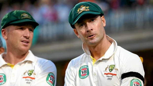 The villian: Michael Clarke was jeered despite making a game of the final Test.