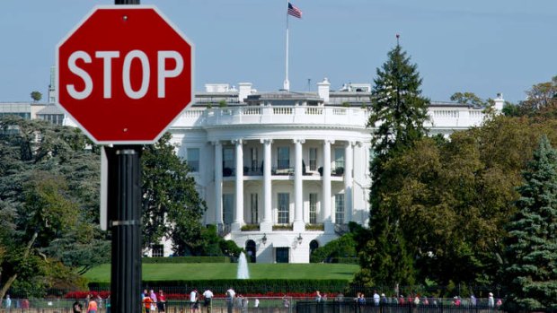 October 1: A view of the White House as the US government shut down for the first time in 17 years after Congress failed to reach a budget deal.