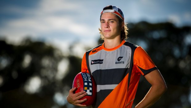 Ready to go: Canberra's Jack Steele has been picked in the GWS Giants squad for Saturday's AFL NAB Challenge game against the Gold Coast Suns.