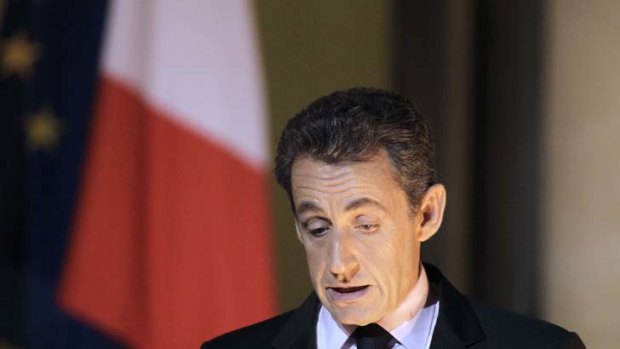Calling for a treaty ... French president Nicolas Sarkozy.