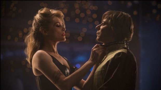 Captivated: Emmanuelle Seigner and Mathieu Amalric in <i>Venus in Fur</i>.