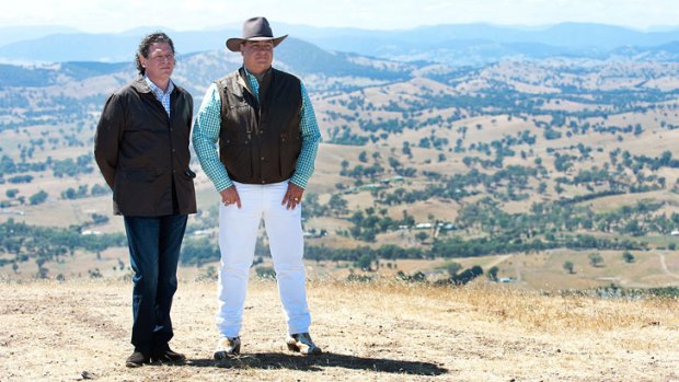 Marco Pierre White and Matt Preston on <i>MasterChef</i>'s Snowy Mountain challenge.