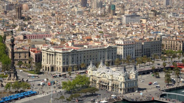 A city at your feet: Barcelona.