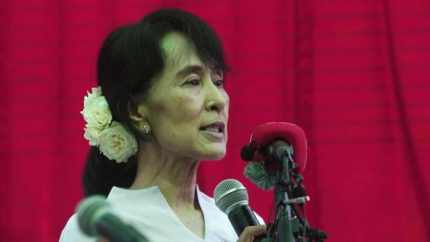 Aung San Suu Kyi is standing for one of 45 seats to be decided by tomorrow's byelections.
