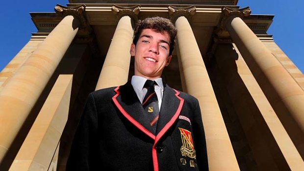 Top performer Samuel Crock, of Xavier College, scored 48/50 in classical Greek. He believes ancient languages provide a solid foundation for modern-day grammar.