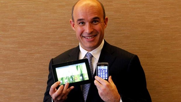 Stake sold ... former BlackBerry Co-CEO Jim Balsillie.