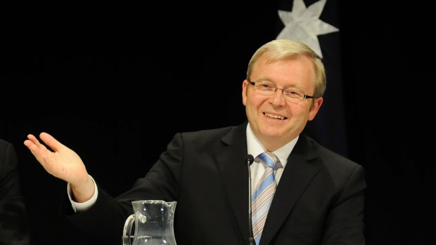 Media man: Kevin Rudd  was ruled by the 24-hour media cycle, said the man he defeated for the Labor leadership Kim Beazley.