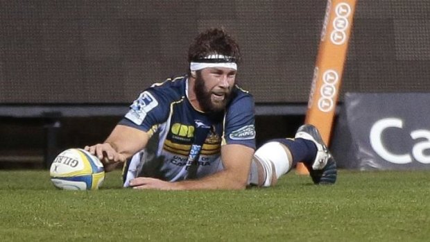 "It's a playoff game for us already": Brumbies lock Leon Power.