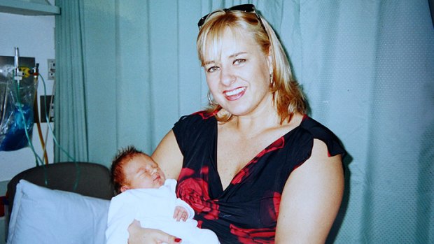Jodie Cearns, then 35, pictured with her nephew Mackenzie, before going to Bali in 2002. Jodie died 10 days after being injured in the 2002 Bali bombings.