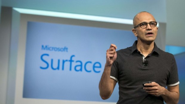 Determined: Microsoft CEO Satya Nadella.