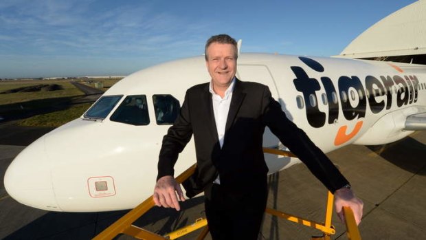 On the up? Tiger Airways CEO Rob Sharp.