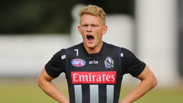 Collingwood midfielder Adam Treloar.